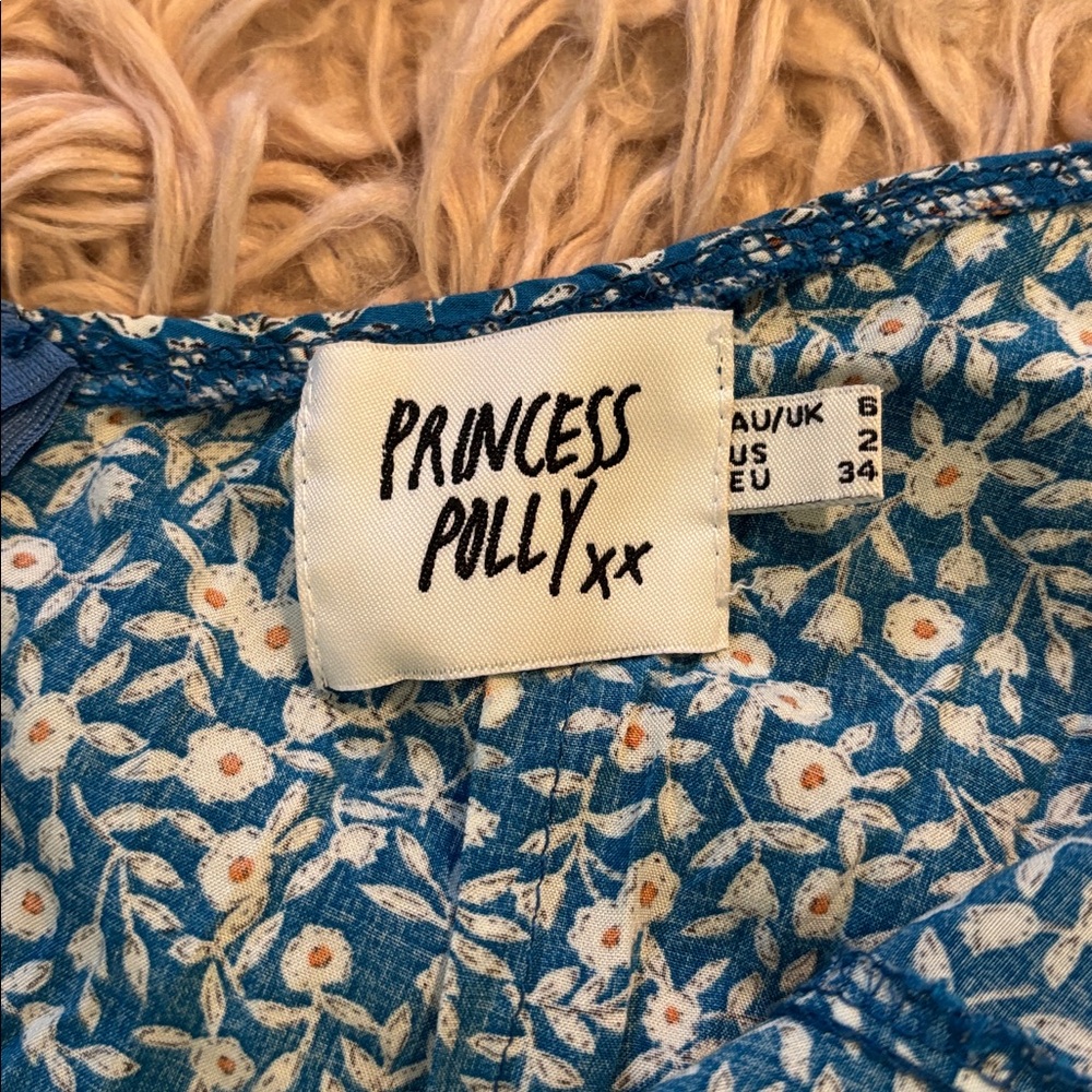 Princess Polly Georgia Print Floral Open Back Midi Dress - Picture 10 of 14